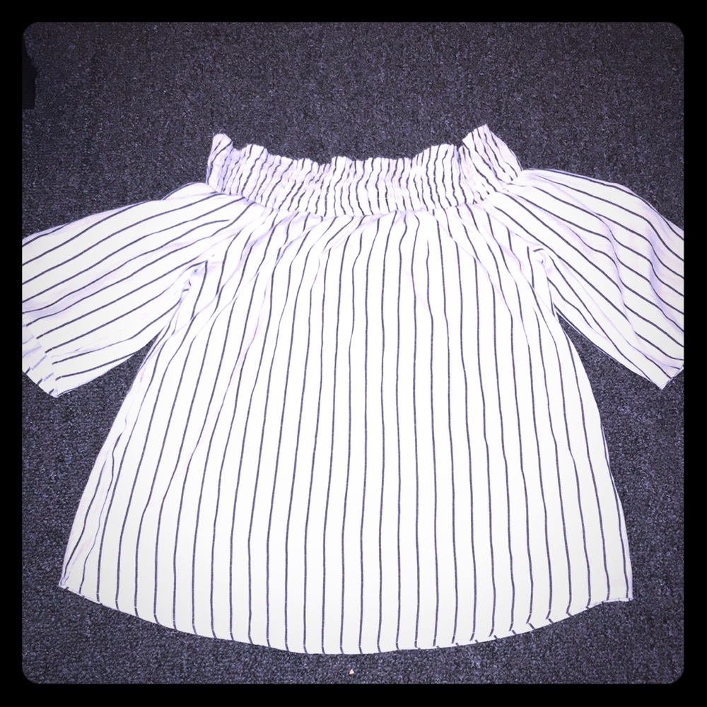 Silky striped top